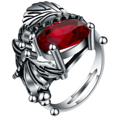 Ring libelle auf rotem - libelle,