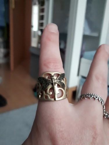 Steampunk ring gold libelle - steampunk,