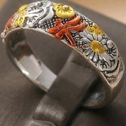 Vintage kupfer ring mit - vintage,