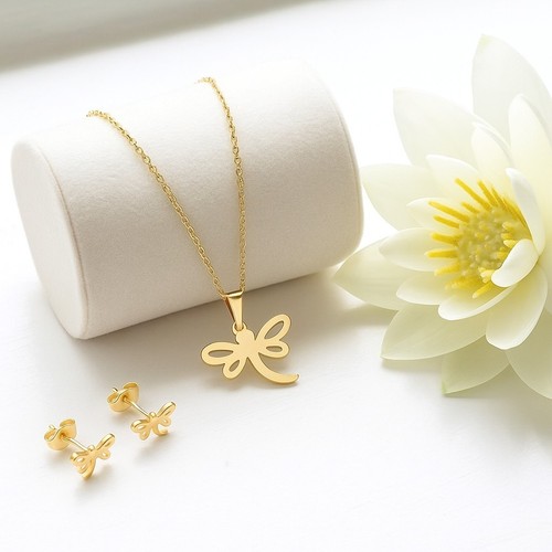 Elegantes gold schmuckset - elegantes,