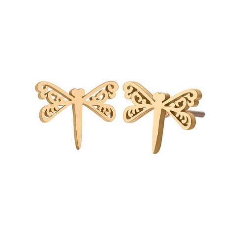 Ohrringe libelle goldfarben - libelle,